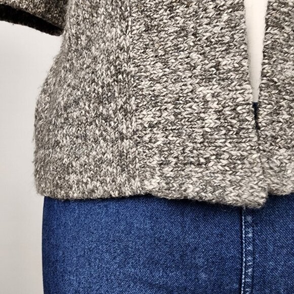 Kersh Grey Knitted Cotton Blend Cardigan Size M - Picture 5 of 10